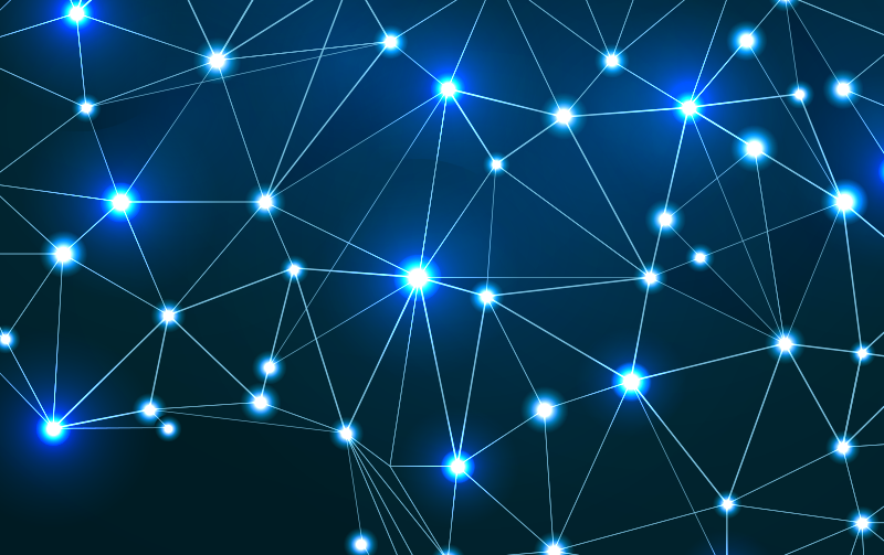 Underbara polygonala glimtar kartlägger vinylmatta - Tenstickers