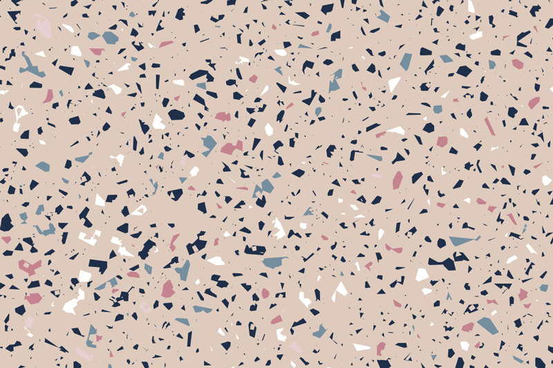 Fantastisk terrazzo textur sten vinyl matta - Tenstickers