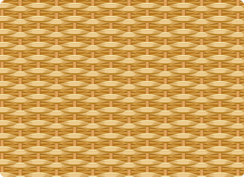 Flätad textur träeffekt vinylmatta - Tenstickers