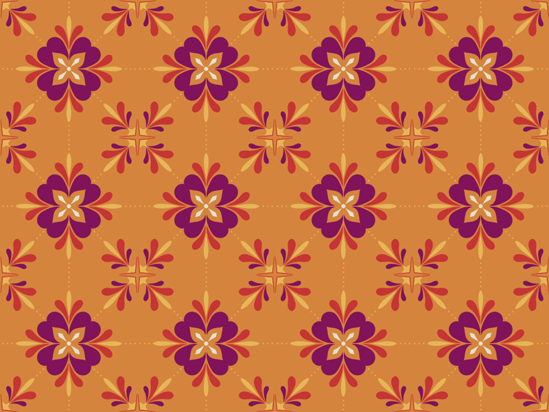 Underbara färgglada plattor vinyl kök matta - Tenstickers