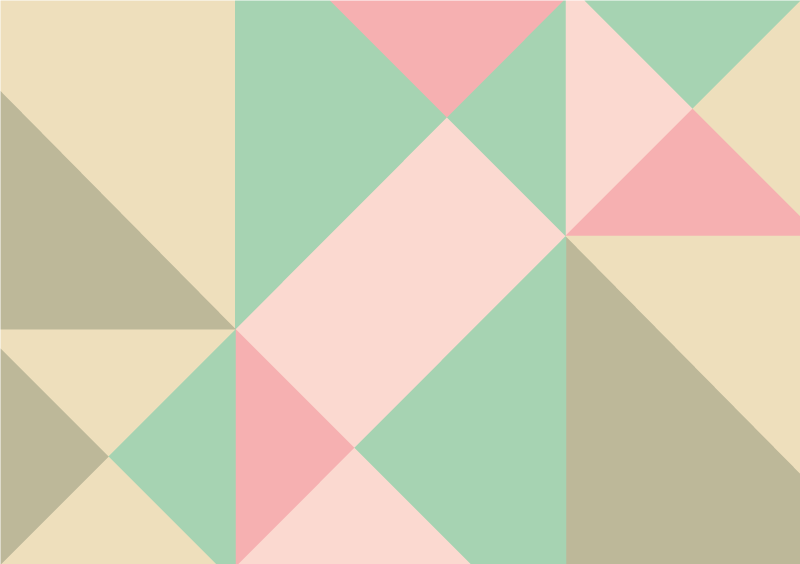 Underbara mjuka färger geometriska vinylmattor - Tenstickers