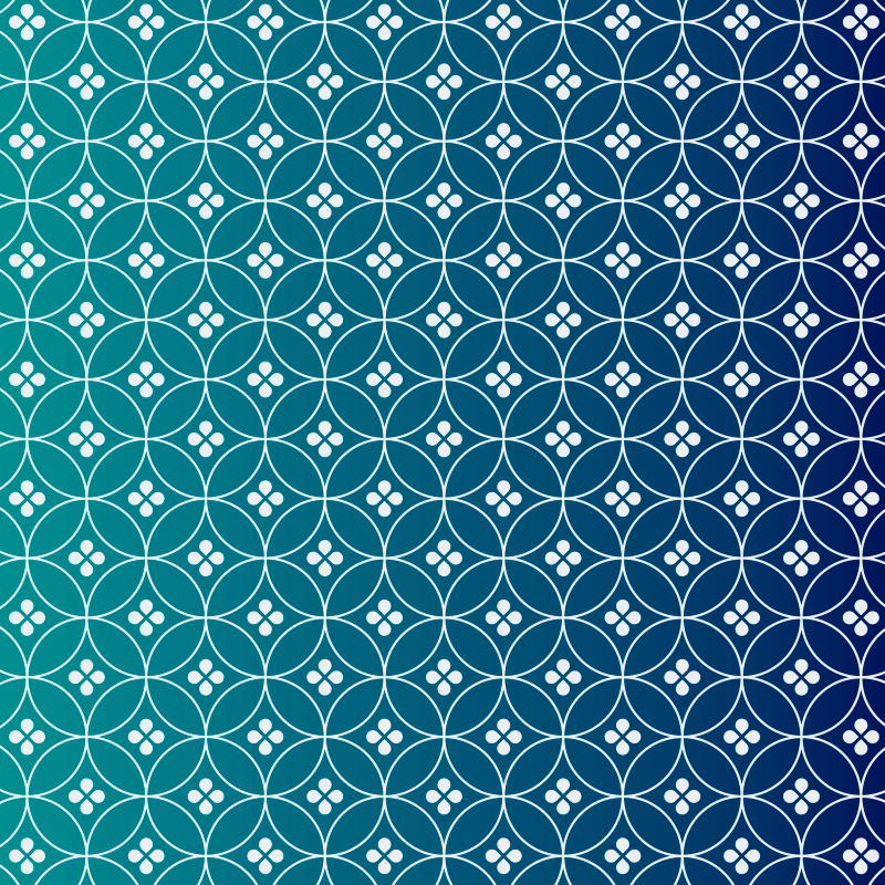 Geometriskt blått överlägg Vinylmatta geometrisk - Tenstickers