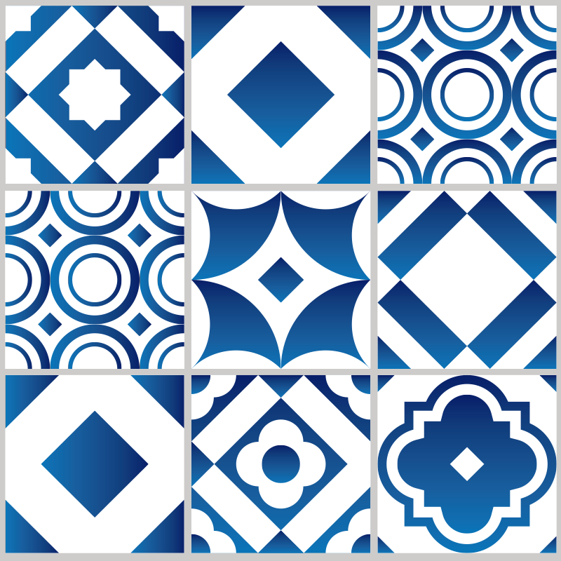 Eleganta kakel mattor i vinyl - Tenstickers