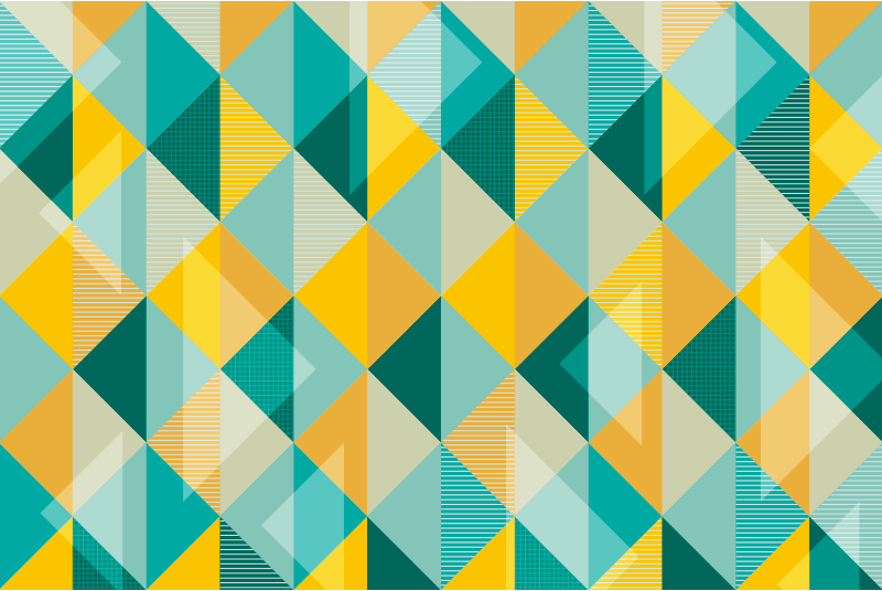 Geometrisk triangel array Vinylmatta geometrisk - Tenstickers