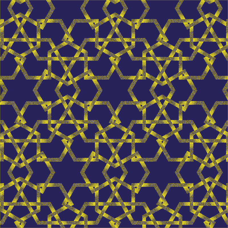 Geometrisk badaccent Vinylmatta badrum - Tenstickers