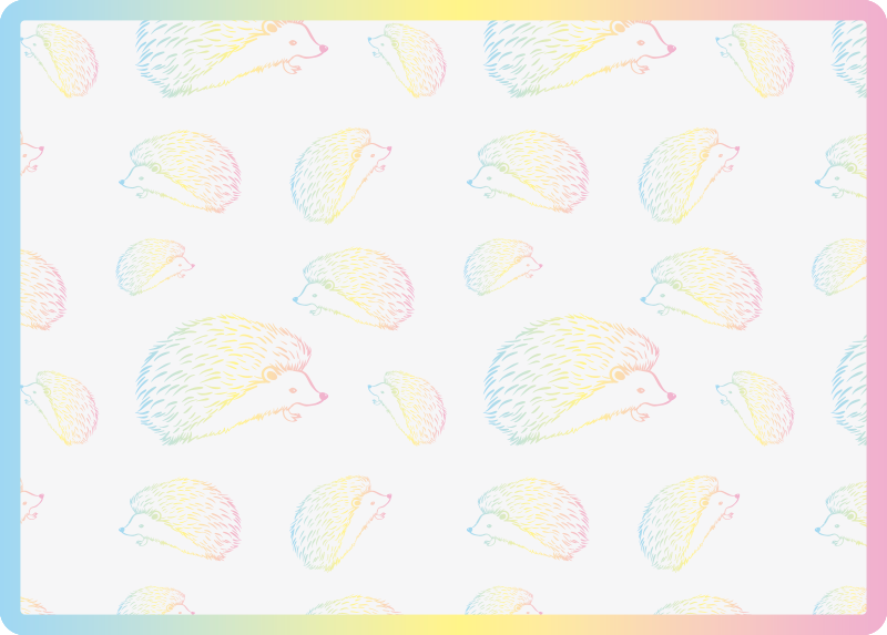 Svinlåda i linjer djur vinyl matta - Tenstickers