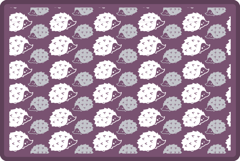 Tecknade igelkottar Vinylmatta Barn - Tenstickers