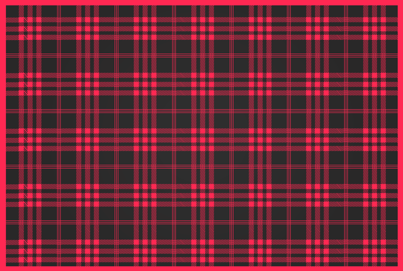 Jul tartan mönster ränder vinyl matta - Tenstickers