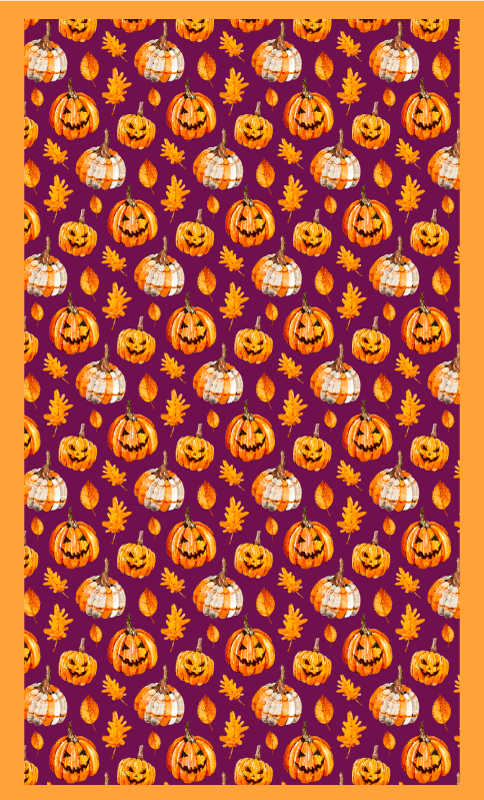 Pumpor halloween vinylmatta - Tenstickers