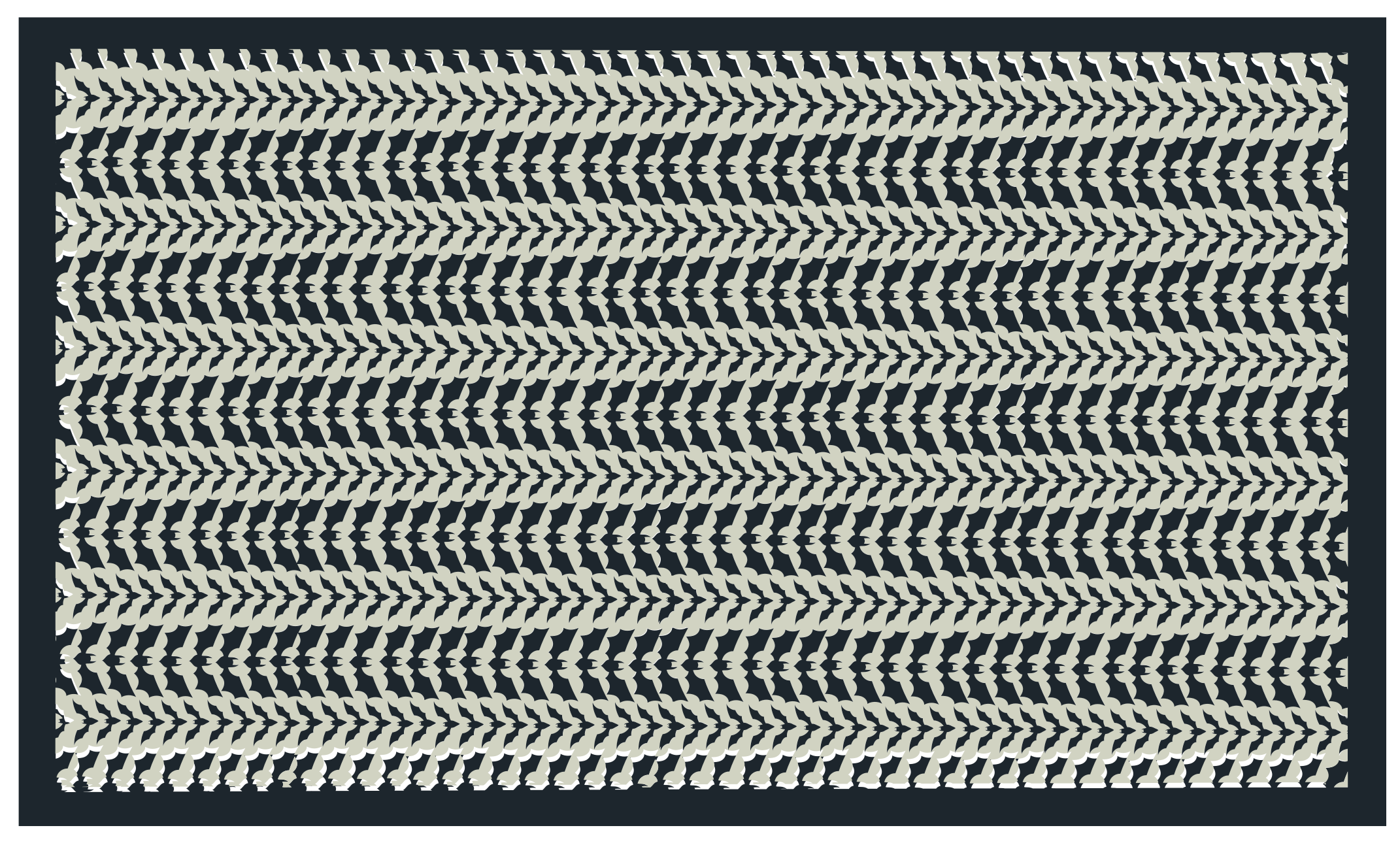 Chevron intrikat Vinlymatta randiga - Tenstickers