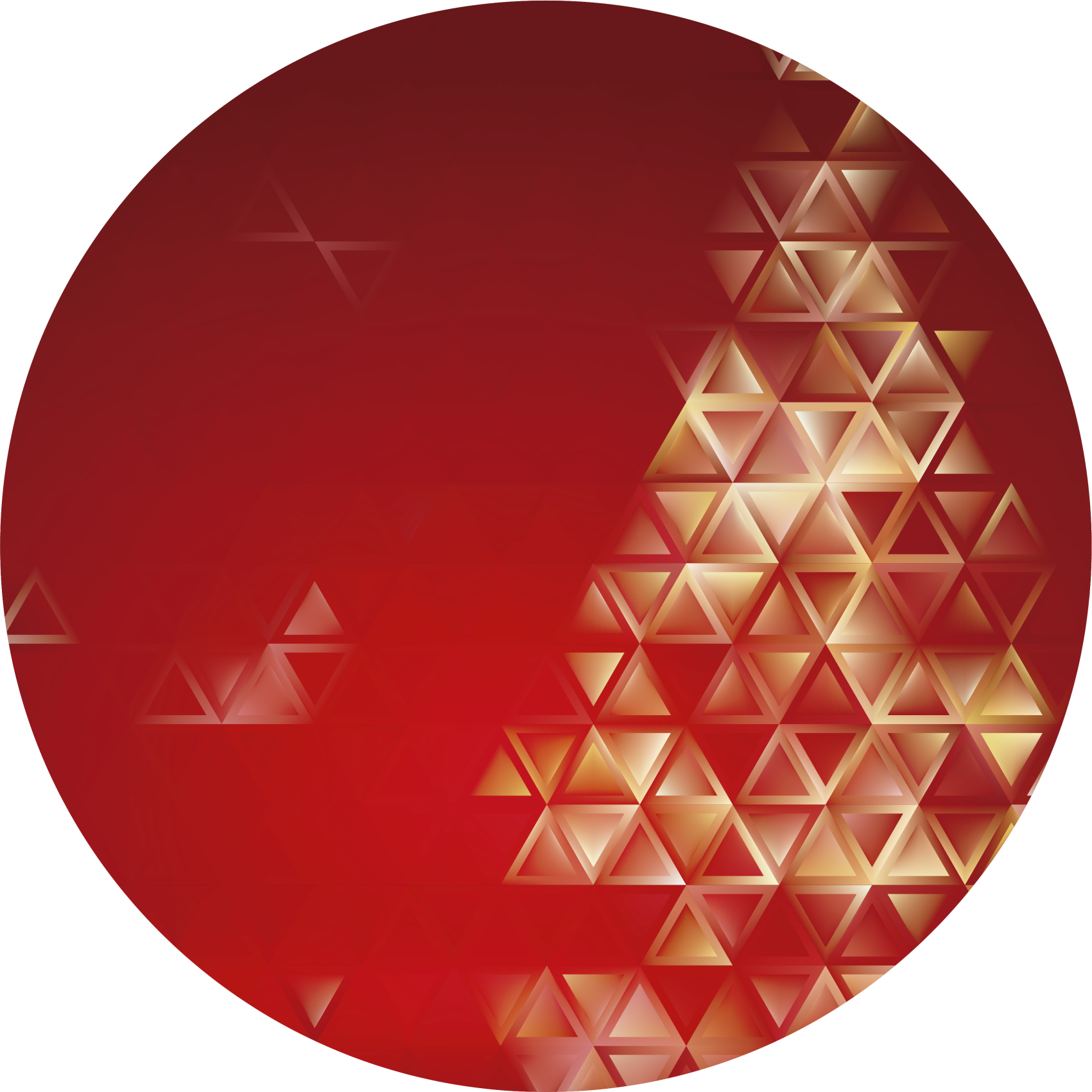 Röd bakgrund med julgranjul - Tenstickers