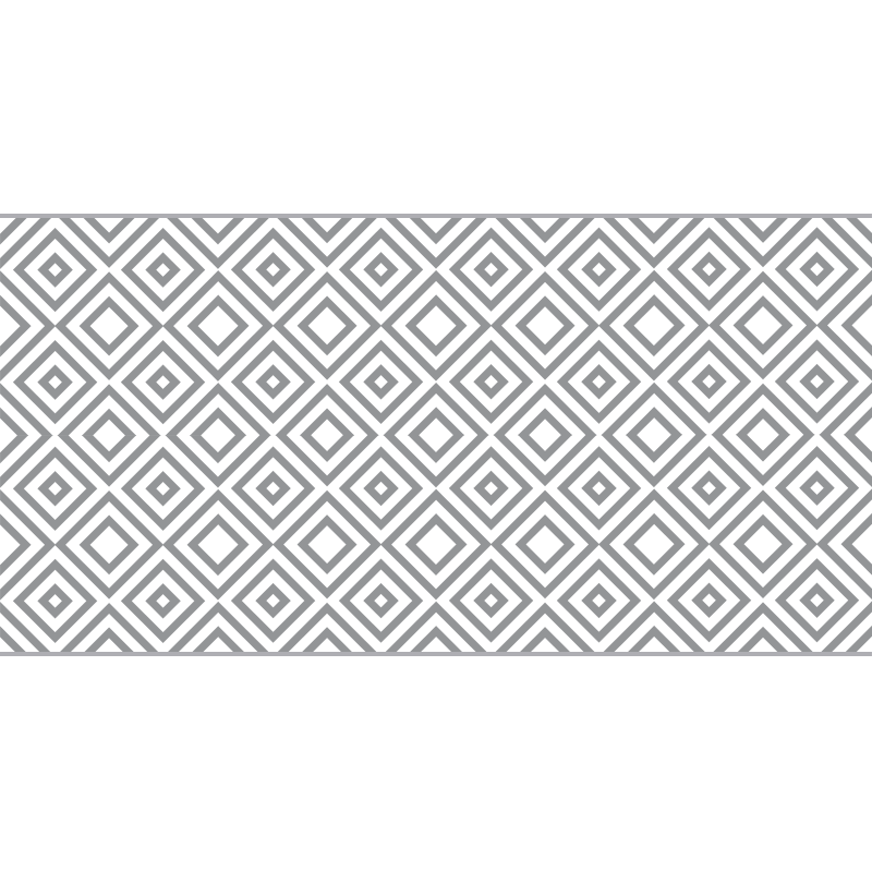 Panorama grå rutor modern vinylmatta - Tenstickers