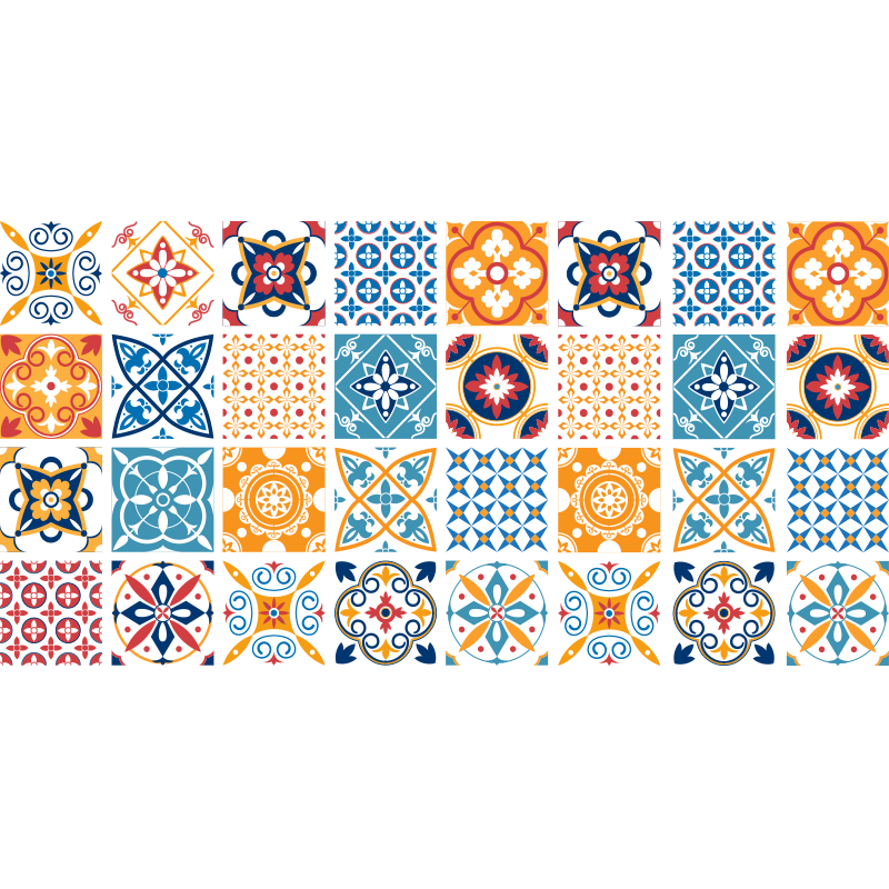 Handmålade portugisiska plattor kakel matta - Tenstickers