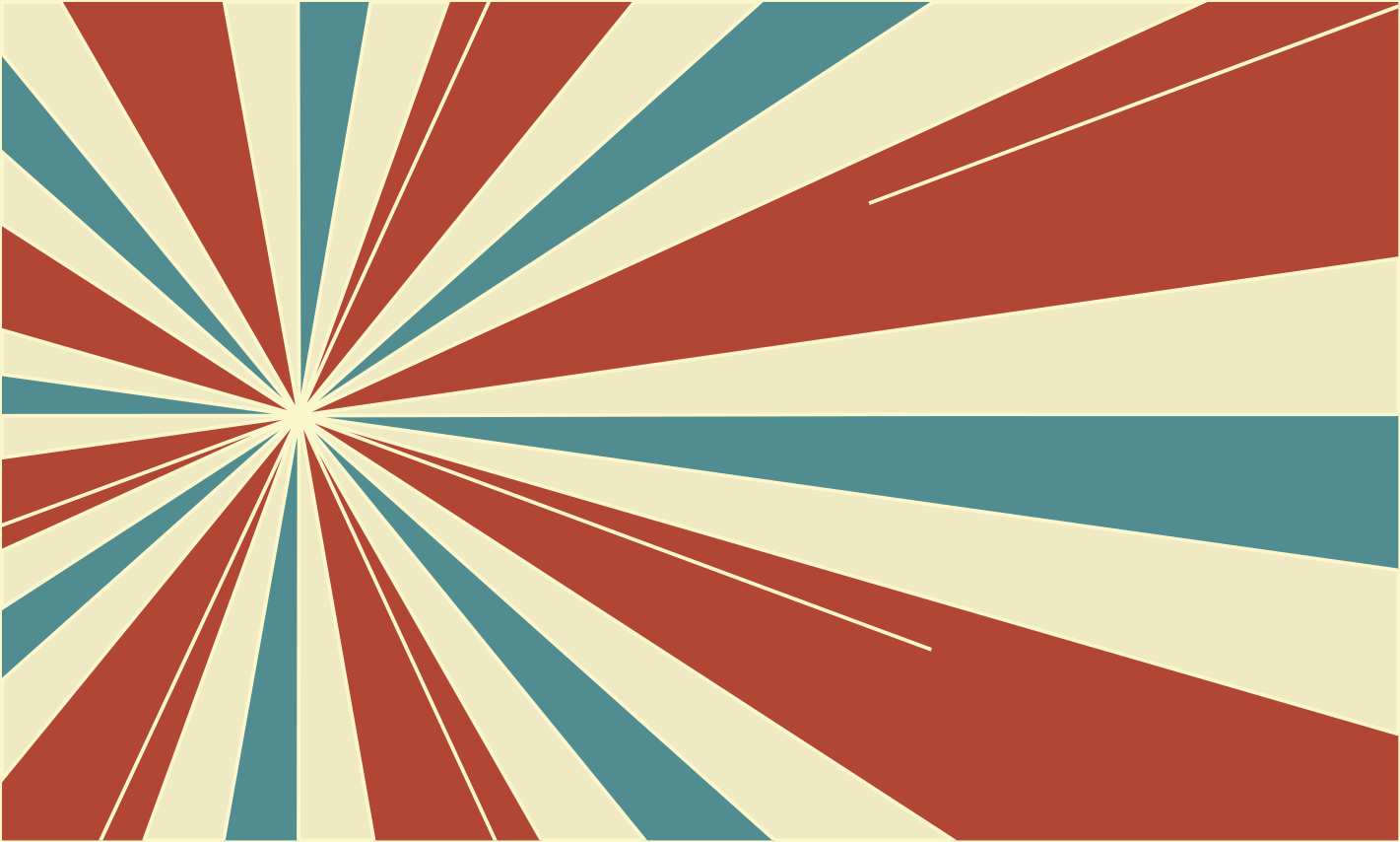 Retro linjer explosion vintage matta - Tenstickers