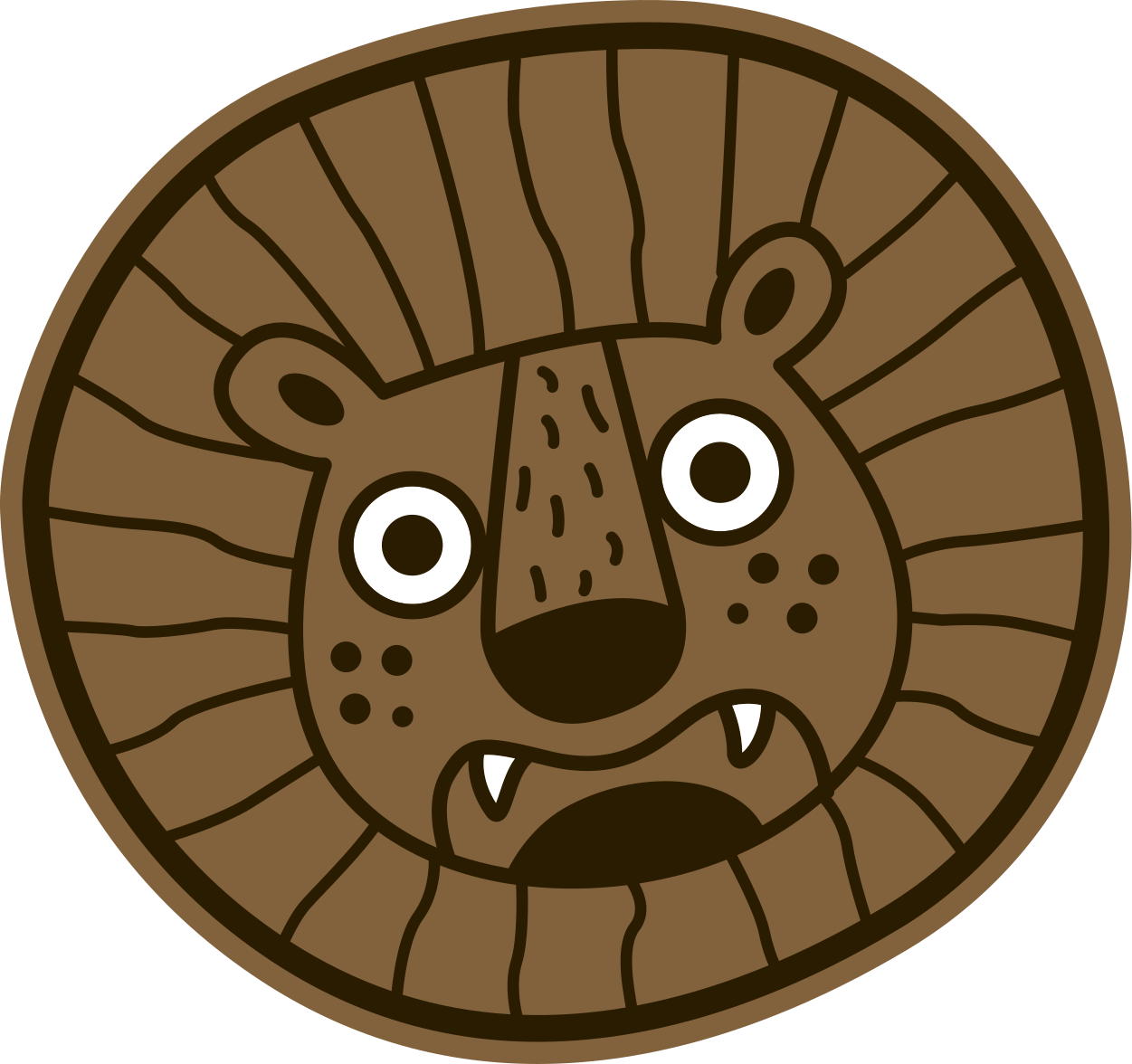 Vinylmatta lejon för barn djurmatta - Tenstickers