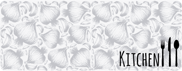 Köksredskap illustration Vinylmatta Kök - Tenstickers