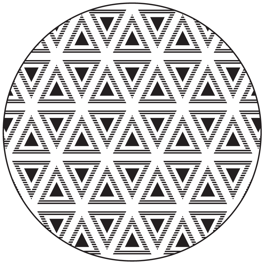 Geometrisk triangulär sammansättning Vinylmatta geometrisk - Tenstickers