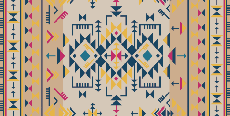 Geometrisk mönstrad dekor Vinylmatta geometrisk - Tenstickers