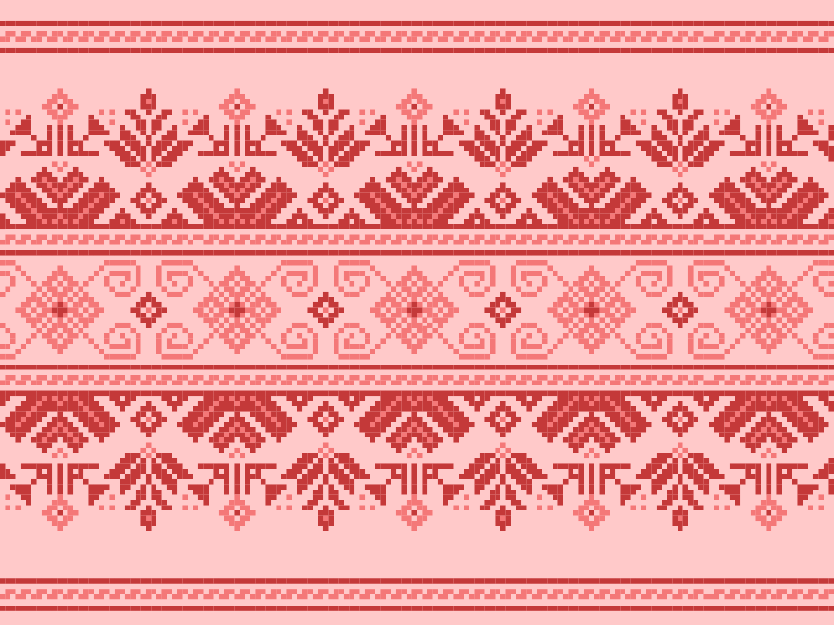 Etniska prydnadsmönster Vinylmatta Mandala - Tenstickers