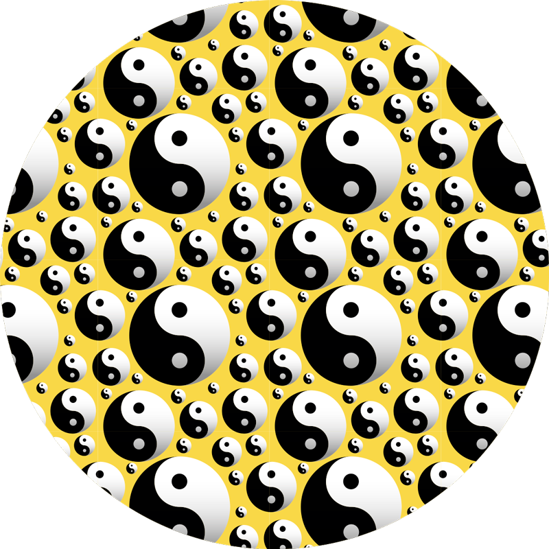 Yin yang harmoni Vinylmatta spel - Tenstickers