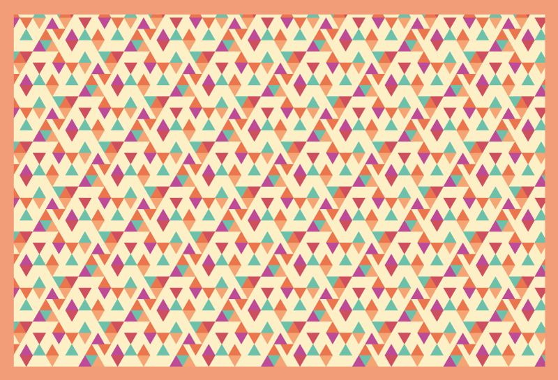 Färgglada trianglar geometriska vinylmattor - Tenstickers