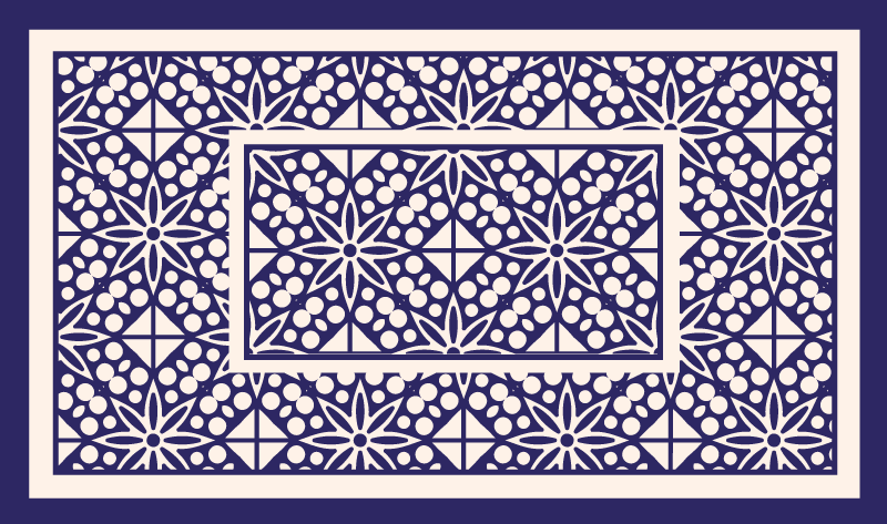 Fina ornament modern matta - Tenstickers