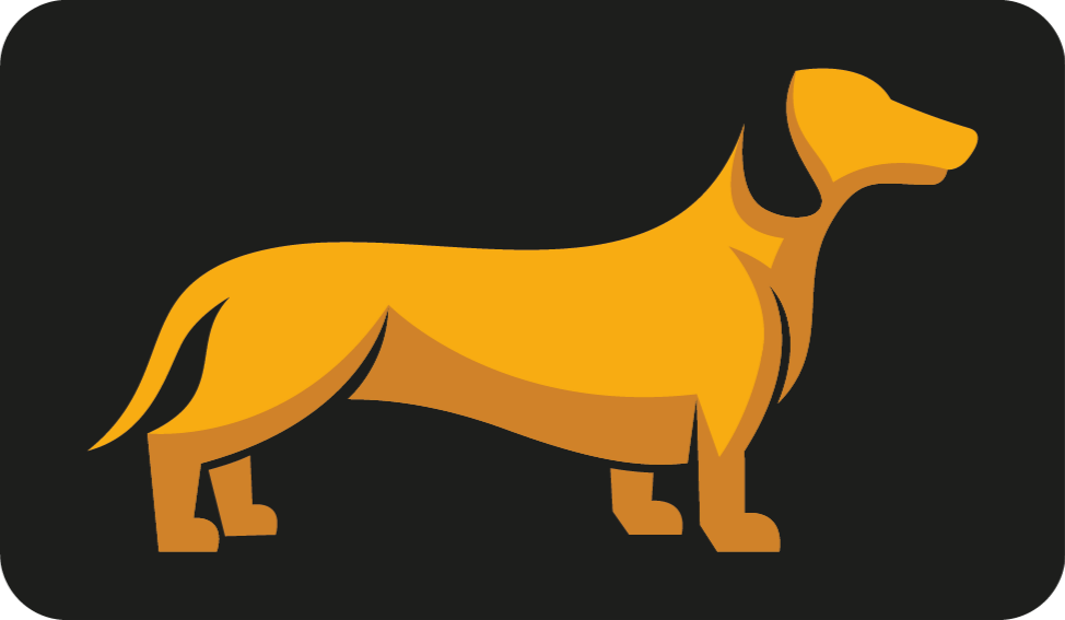 Hund siluett Vinylmatta djur - Tenstickers