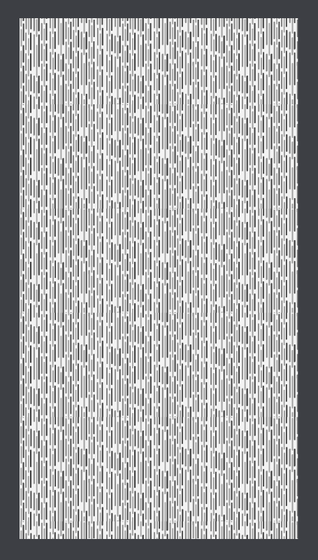 Monokrom geometrisk Vinylmatta geometrisk - Tenstickers