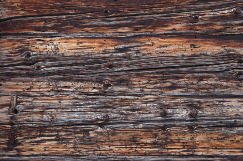 Vintage trä effekt vinyl matta - Tenstickers