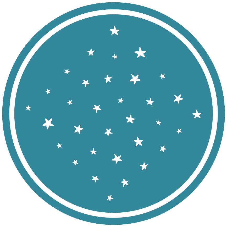 Stjärnmotiv Vinylmatta Stjärnor - Tenstickers