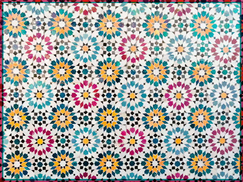 Medelhavs mosaik golvplattor - Tenstickers