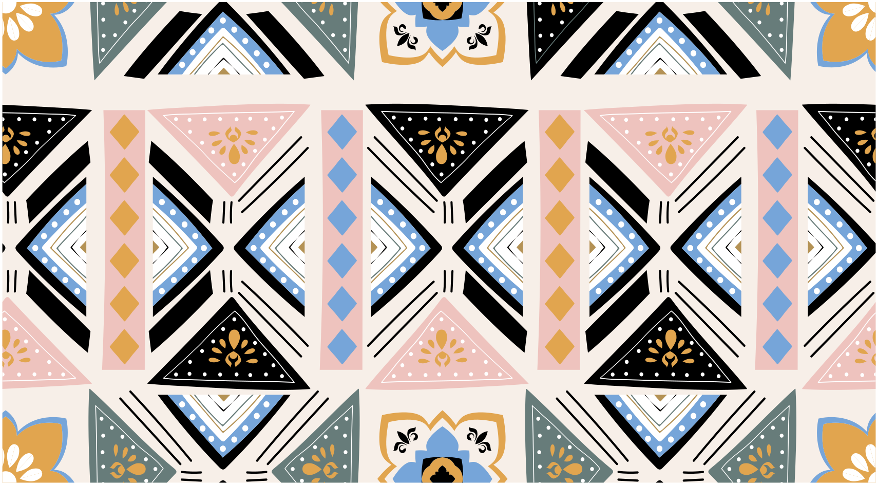 Geometriska mönster gobeläng Vinylmatta geometrisk - Tenstickers