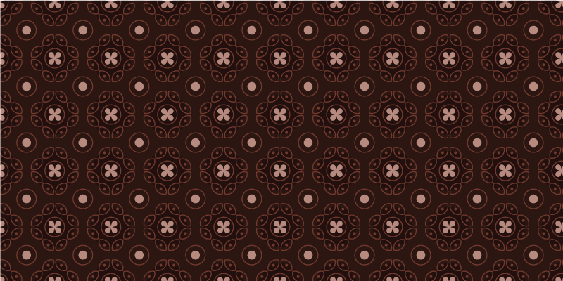 Mosaik cirkulära mönster Vinylmatta Mosaik - Tenstickers