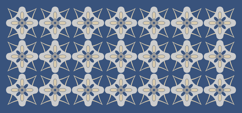 Eleanor mosaik golvplattor - Tenstickers