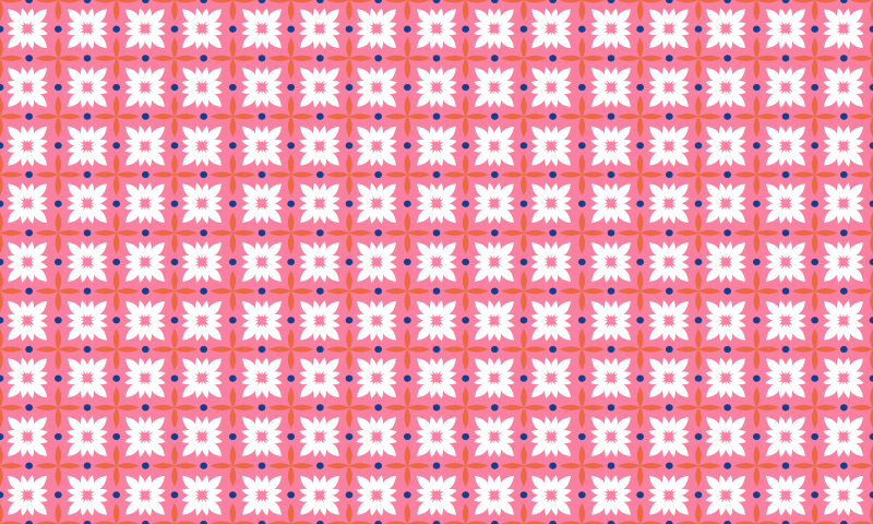 Blommiga färgglada kakel mosaik golvplattor - Tenstickers