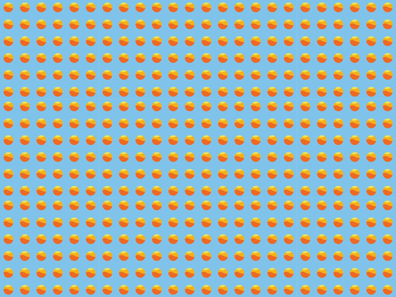 Solsken apelsiner mönster Vinylmatta träeffekt - Tenstickers