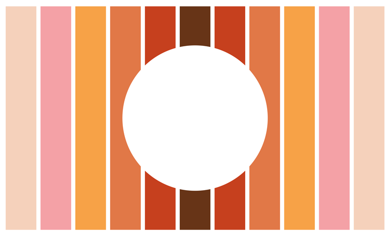 70-tals sun geometriska vinylmattor - Tenstickers