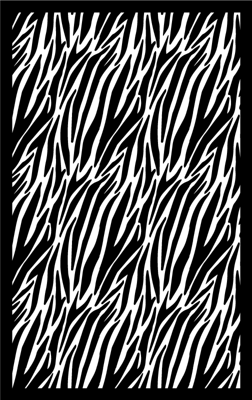 Zebra rand Vinylmatta djurtryck - Tenstickers