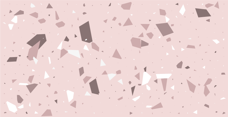 Geometrisk terrazzo Vinylmatta geometrisk - Tenstickers