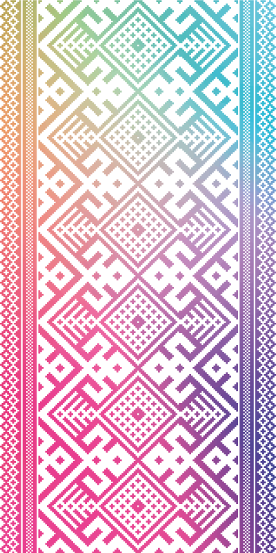 Geometrisk speltid Vinylmatta Barn - Tenstickers