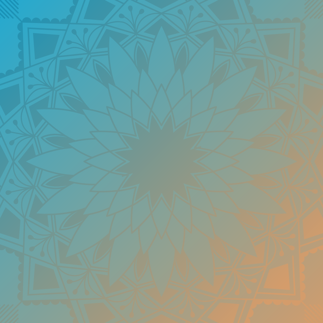 Mandala gradient Vinylmatta Mandala - Tenstickers
