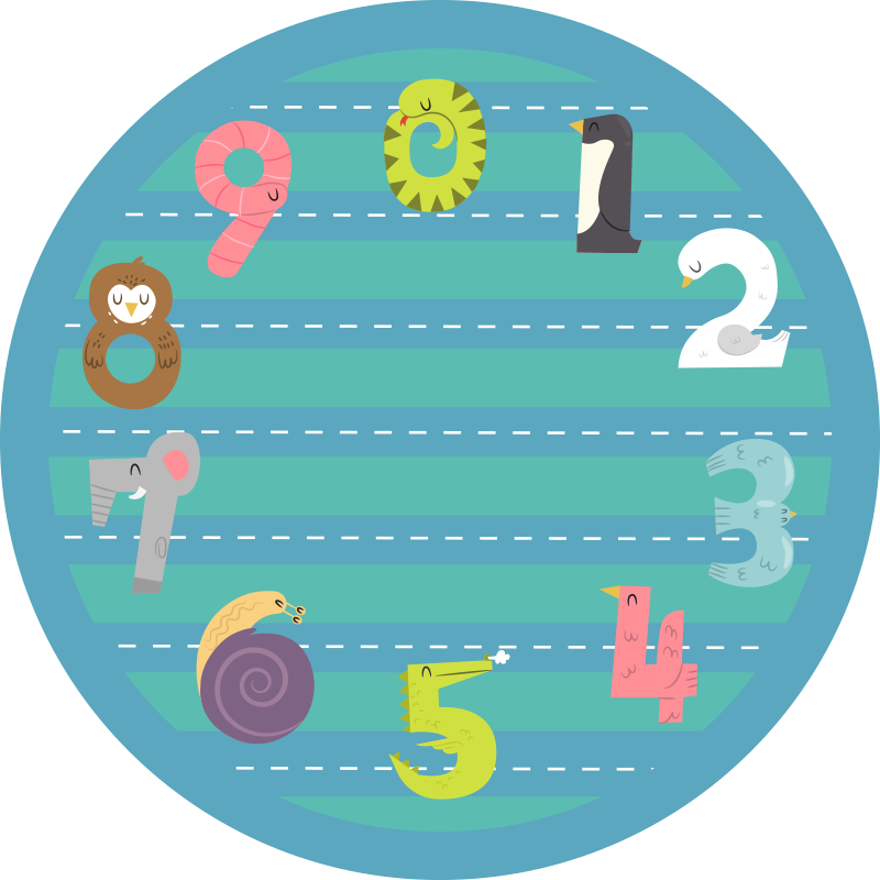 Cirkulär racerbana Vinylmatta Barn - Tenstickers