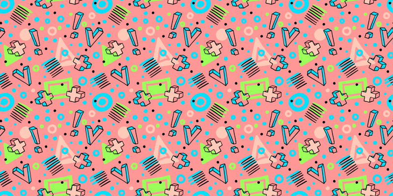 Lekfull geometri Andra Vinylmattor - Tenstickers