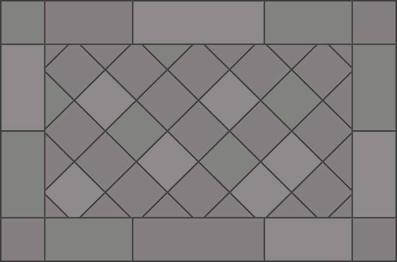 Kaklade geometri Vinylmatta kakeleffekt - Tenstickers