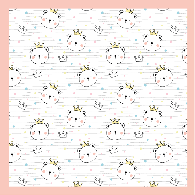 Krönta djurkaraktärer Andra Vinylmattor - Tenstickers