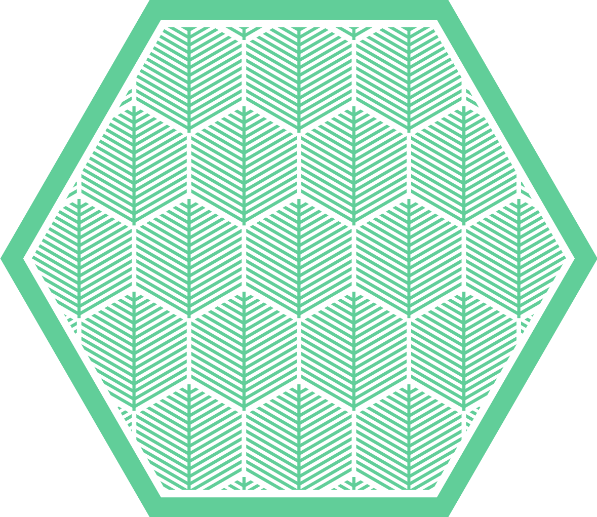 Botanisk geometri Vinylmatta blommor och växter - Tenstickers