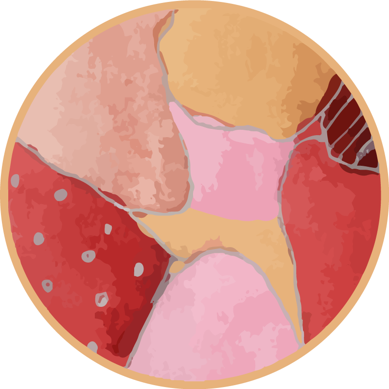 Akvarell modern vinyl matta - Tenstickers