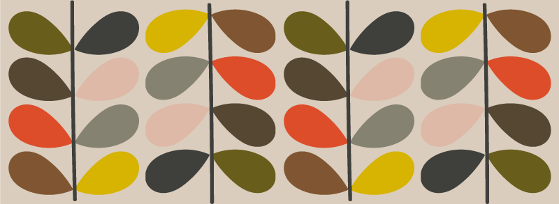 Orla kiely mönster modern matta - Tenstickers