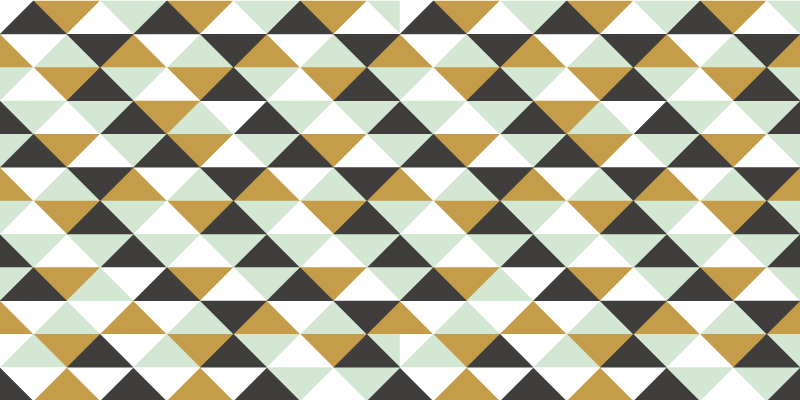 Triangulärt mosaikarrangemang Vinylmatta geometrisk - Tenstickers