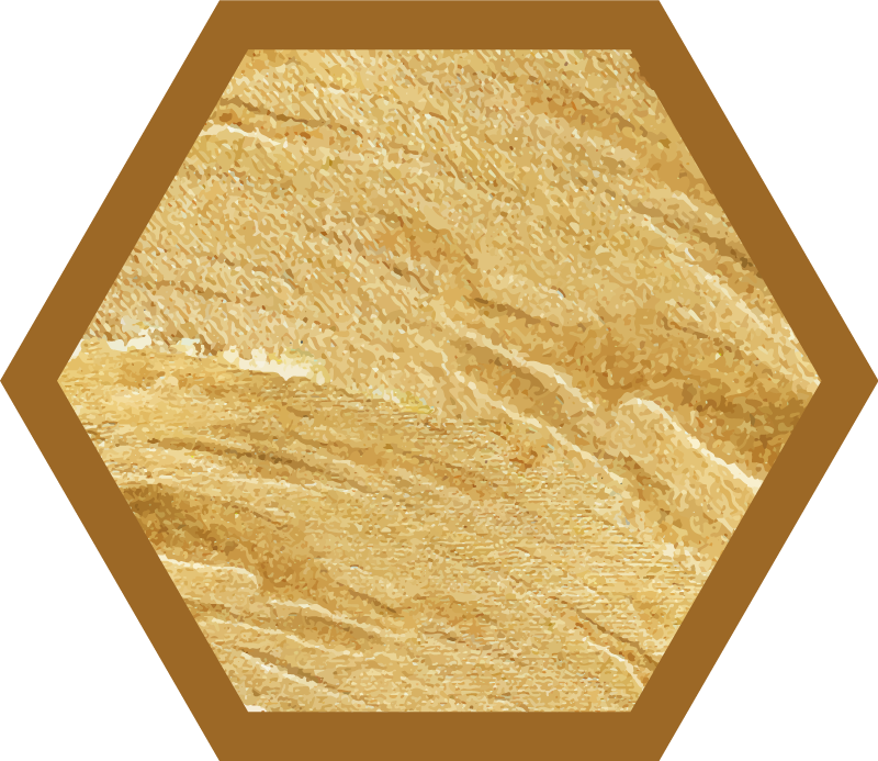 Hexagonal kornstruktur Vinylmatta träeffekt - Tenstickers